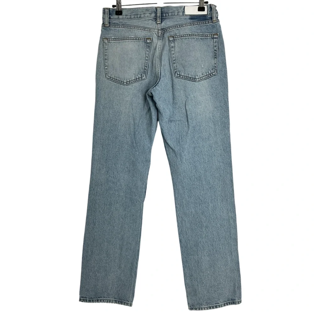 Re/Done Classic Blue Easy Straight Denim Jeans Size 27